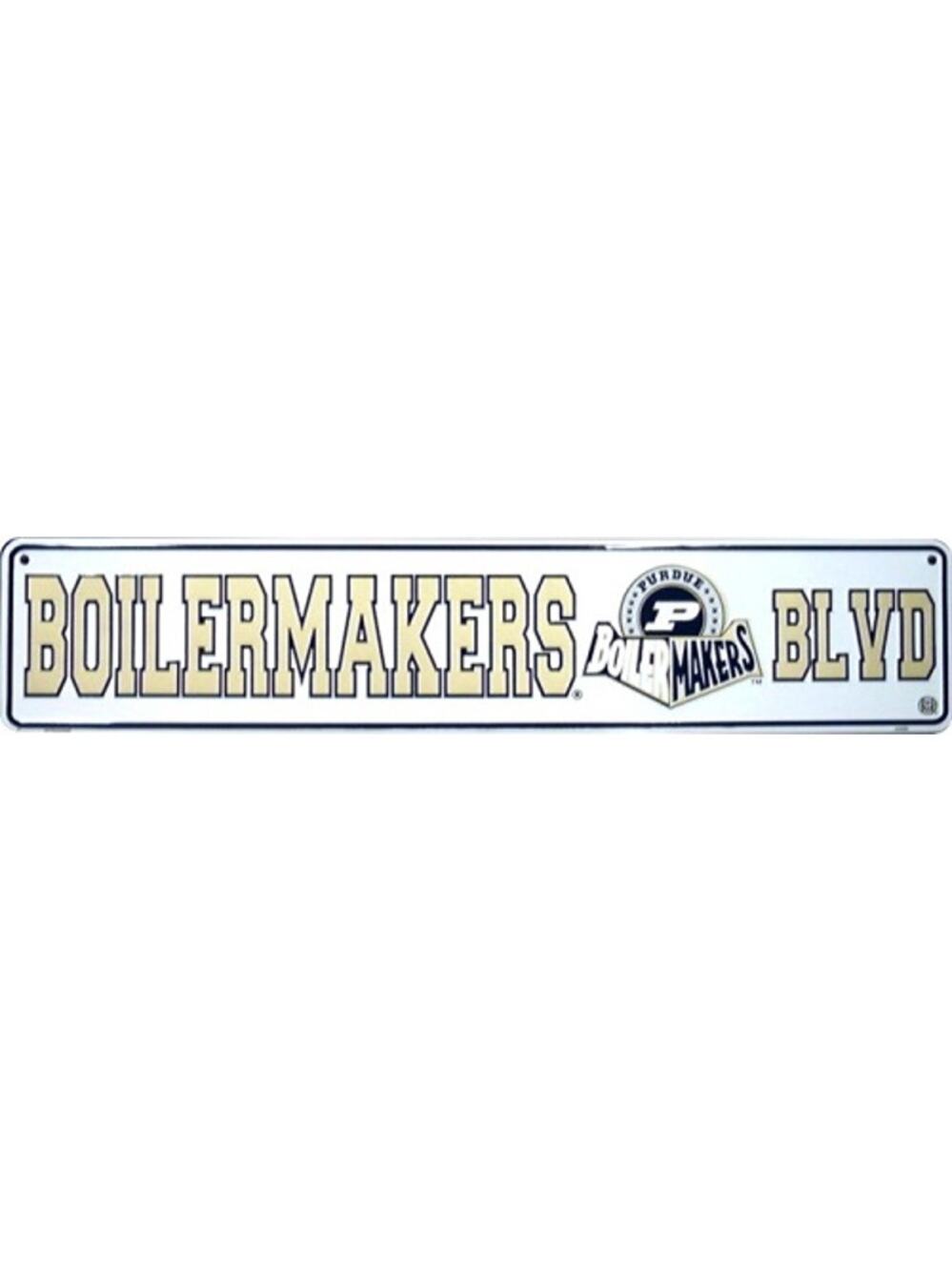 NCAA Boilermakers Blvd Metal Street Sign 24" X 5" Purdue Road Wall Art New